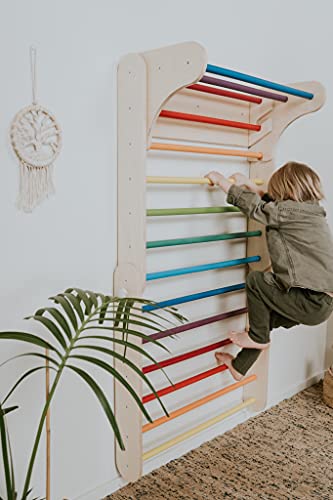Foto von leg&go Kletterdreieck und Kletterwand 2in1 mit Rampe Pikler-Dreieck Triangle Climbing Set with Ramp