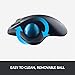 Logitech M570 Wireless Trackball Mouse – Ergonomic Design with Sculpted Right-Hand Shape, Compatible with Apple Mac / Microsoft, USB Unifying Receiver, Dark Gray