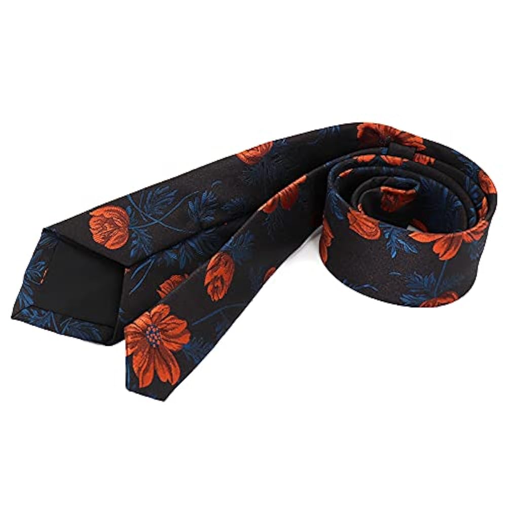 【おすすめ商品】ビンテージ風 フローラルネクタイ 茶色地 おすすめ商品】ビンテージ風 フローラルネクタイ 茶色地