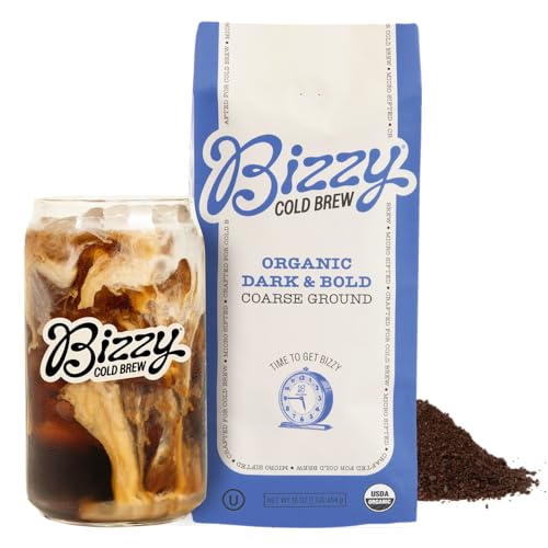 Bizzy Organic Cold Brew Coffee | Dark & Bold Blend | Coarse Groun...