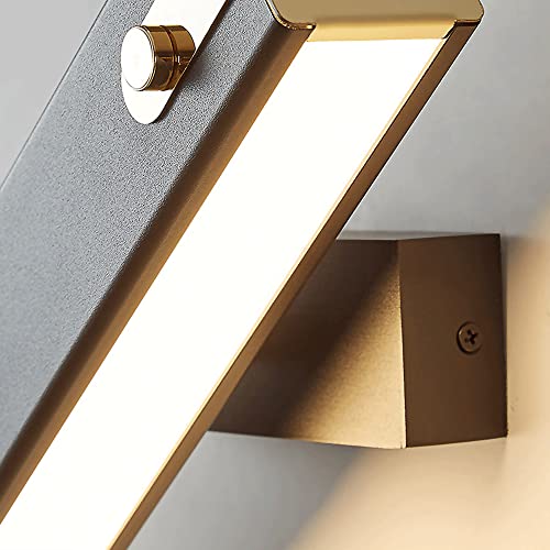 Aplique de pared LED moderno que elimina la fatiga visual con luz cálida orientable 6