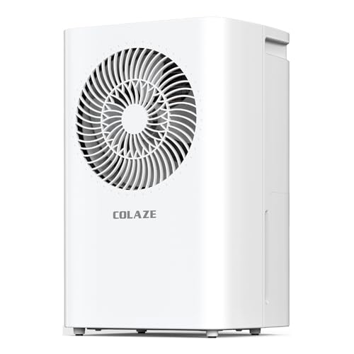 COLAZE Luftentfeuchter 12L/24h, Luftentfeuchter Elektrisch für Raumgrößen 120m³(30m²), Entfeuchter Leise, Raumentfeuchter mit Kompressor, Ideal...