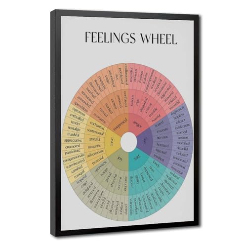 Roue des Émotions Poster Toile pour Comprendre la Psychologie