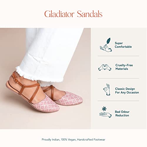 Image of ZOUK Women's Handcrafted Gladiator Sandals