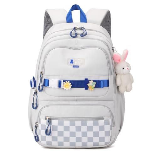 Amythe Mochila Escolar Niña Adolescente, Mochilas Infantil Informal Gran Capacidad, Bonita Mochila de Viaje Impermeable para Niñas de 10 12 14 16 años,Adapta para Ponerla en Carro, L