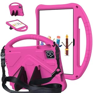 Funda para Revvl Tab 2 2025, funda de EVA para niños con soporte de asa de correa, para Tmobile Revvl Tab 2 de 10.1 pulgadas, rosa