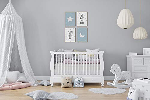 4Good Afbeeldingen kinderkamer, modern, Nordic Moon, sterren, zon, zon, maan, sterren, fotoset, jongens, meisjes… - Afbeelding 3