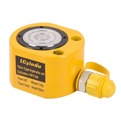 LCyindu 20T Low Profile Stroke Hydraulic Ram Cylinder Jack 0.51
