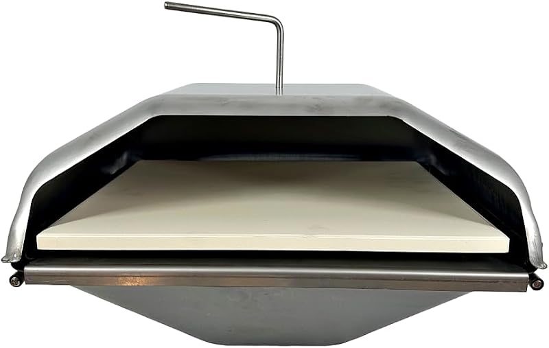 Pellethead Pizza Oven Attachment for Pellet Grills – Convert Traeger, Pit Boss, GMG & Camp Chef into Outdoor Pizza Oven | Heats to 800°F, Stainless Steel, Radiant + Convection Cooking | Converts pellet grills into outdoor pizza ovens, Stainless steel with radiant and convection cooking, Heats to 800°F+