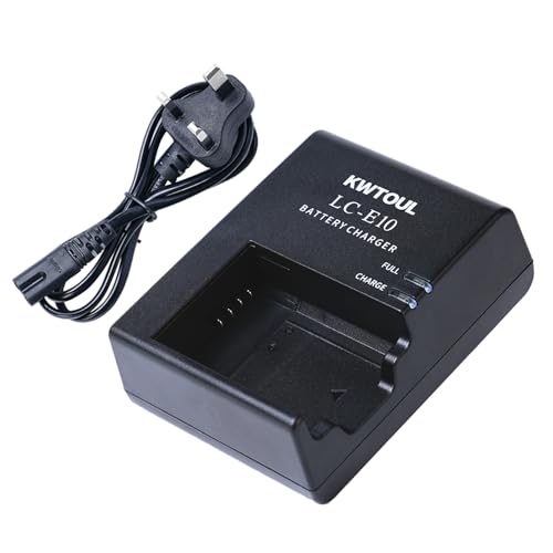KWTOUL LP-E10 Battery Charger LC-E10C LC-E10 LC-E10E Charger Compatible with Canon EOS Rebel T7, T6, T5, T3, T100, EOS 4000D, 3000D, 2000D, 1500D, 1300D, 1200D, 1100D, Kiss X50, X7 0, X80 , X80. 90