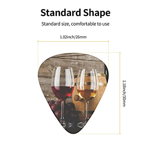 Verres à vin rouge et raisins avec médiators en bois – Accessoires de guitare – Médiators pour guitare acoustique, guitare électrique, guitare basse pour hommes, femmes, guitaristes professionnels, m - Les Beatles, Paul McCartney, John Lennon, RIngo Starr, George Harrison Verres à vin rouge et raisins avec médiators en bois - Accessoires de guitare - Médiators pour guitare acoustique, guitare électrique, guitare basse pour hommes, femmes, guitaristes professionnels, m – Image 5