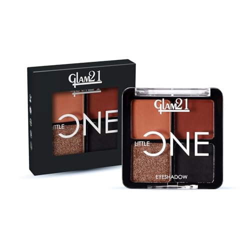 Glam21 Little One 4-in-1 Eyeshadow Palette | Ultra pigmented, Easy to blend | Long Lasting Eye Make Up Kit |Artist Love-01