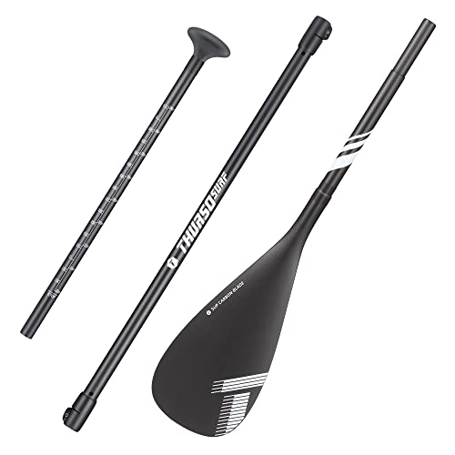 Thurso Surf Carbon Elite Sup Remo De 3 Piezas Ajustable De Fibra De Carbono Para Construcción De Remo Se Puede Convertir En Una Pala De Kayak Extremadamente Ligera Y Excelente Rendimiento