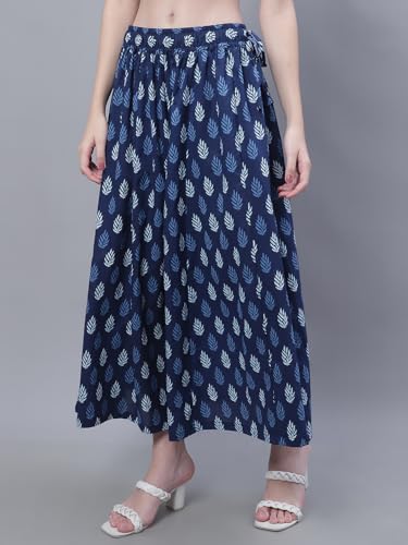 Image of TAG-7 Women Printed Flared Palazzos