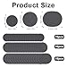 48pcs Moleskin Adhesive Pads, Round Padding Prevention Tape Foot Cushion Protection Moleskin Strips Mole Skin Patch Protector for Feet Shoes Toes Heel Grip (3 Sizes, Gray)