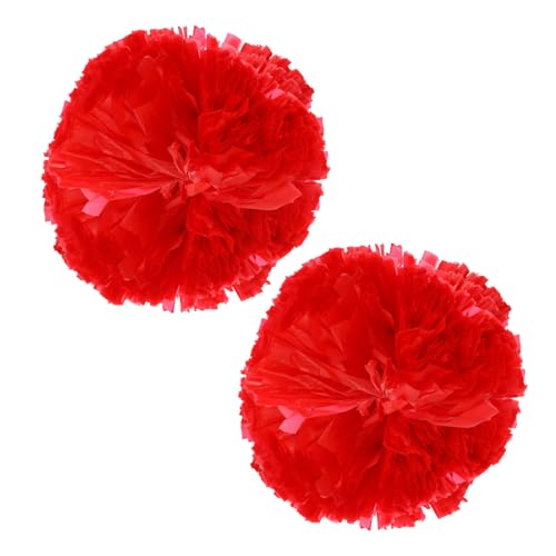 ibasenice Plastic Cheer Poms Cheerleader Supplies Pom Balls for Sports Events School Dance Props