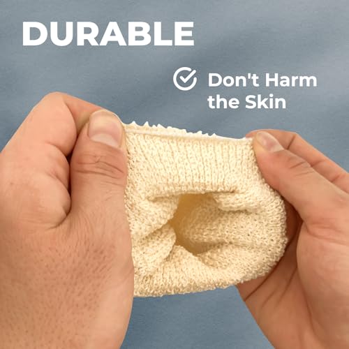 Guard&Marine Natural Shower Mitts, Soft Loofah Gloves For Bath, Washcloths For Body Wash And Cleansing thumb #2