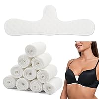 Zoruam 10 Stück BH-Einlagen Schwitzen Wiederverwendbare Baumwoll BH Unterbrust Schwitzschutz Pads, Atmungsaktiv für Sport & Stillzeit, Damen BH Einlagen Schwitzen Extraweich Sommer