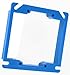 Thomas And Betts Lamson 849-1024-1347 Square Two Gang Plaster and Mud Ring, 4"