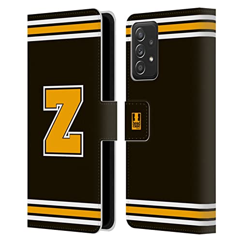 Étui Portefeuille Galaxy A52 Orange Z Faculté en cuir pour Samsung A52s et 5G