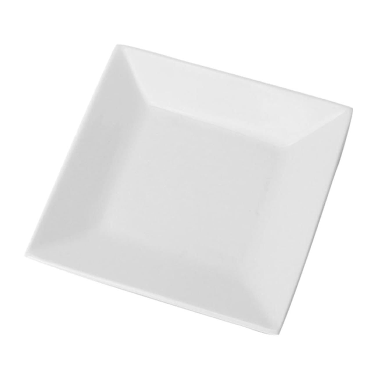 Garneck 1pc Ceramic Square Serving Plate White Dish for Sushi Steak and Pasta for Home and Restaurant Use Elegant and Decorative Dinnerware present