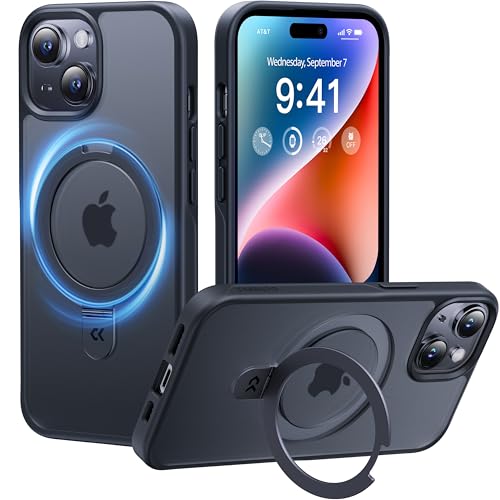 CASEKOO iPhone15 ProMax用ケース パープル ワイヤレス充電