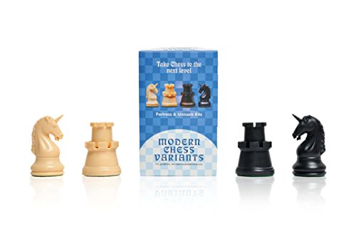 Fortress and Unicorn - Musketeer Chess Variant Kit - 4 Set - by The House of Staunton