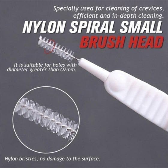 Image of Shower Head Cleaner Tools, Shower Head Cleaning Brushes Multi-Size Shower Head Cleaner Picks Anti-Clogging Cleaning Brush for Bathroom Small Hole Gap Nozzle Window Slot