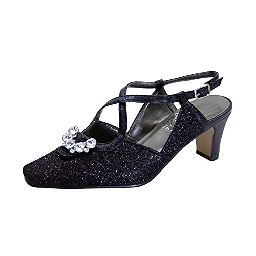 Floral Raya Women's Wide Width Criss-Cross Dress Pumps