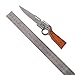 YOURPAI AK47 Pistolet Couteau Pliant armée Couteau de Poche 440 Lame Manche en Bois extérieur EDC Outil