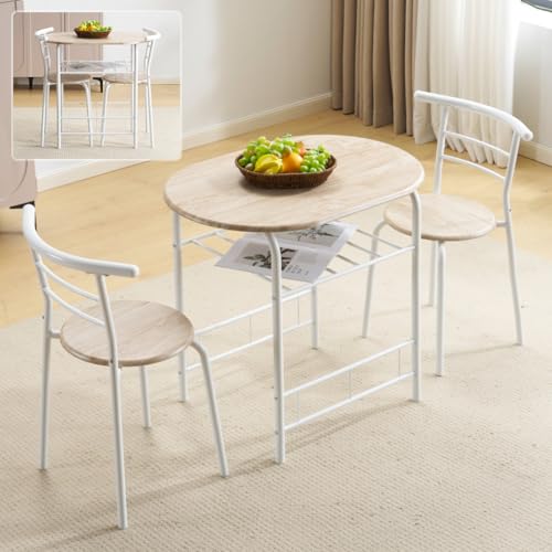 Simpolu _CjOe[uZbg 2lp ֎qZbg _CjOe[u  3_Zbg He[u `FA  _CjOZbg 2l| ؐ X`[ dining table set for 2 l炵 RpNgTCY (i
