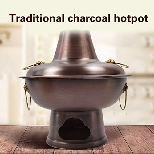 Olla china de cobre 38 cm para hot pot tradicional miniatura 2