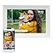 DENVER Digitaler Bilderrahmen Weiß 10,1 Zoll mit WLAN – Frameo Digital Photo Frame mit Touchscreen & 16 GB Speicher – Elektrischer Fotorahmen mit App‑Steuerung, USB & microSD, Bilderrahmen Digital