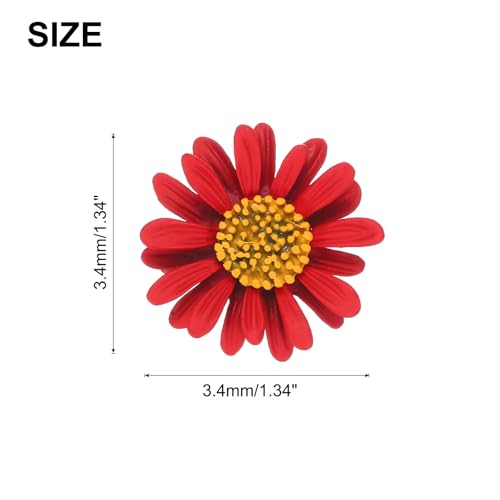 Image of PATIKIL Daisy Pin, Flower Women Brooch Lapel Pins Sunflower Suit Lapel Pin for Shirt Hat Cardigan Sweater Decorate Tie Tacks Pin Back Clutch Jewelry Gifts