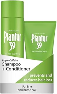 Plantur 39 Caffeine Shampoo and Conditioner Set Prevents and Reduces Hair Loss | For Fine Brittle Hair | Unique Galenic Formula Supports Hair Growth | Set of 250ml Shampoo and 150ml Conditioner