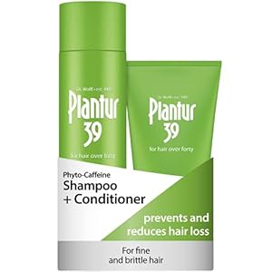 Plantur 39 Caffeine Shampoo and Conditioner Set Prevents and Reduces Hair Loss | For Fine Brittle Hair | Unique Galenic Formula Supports Hair Growth | Set of 250ml Shampoo and 150ml Conditioner