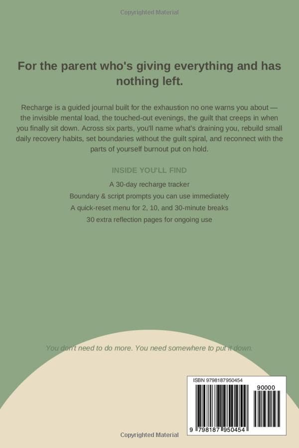 Recharge for Parents: A Parental Burnout Recovery Journal