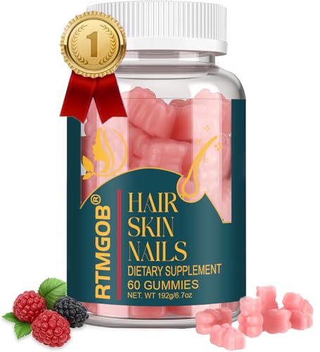 RTMGOB Biotin Gummies-Hair, Skin & Nails Multivitamin Gummy Vitamins,for Men & Women,Supports...