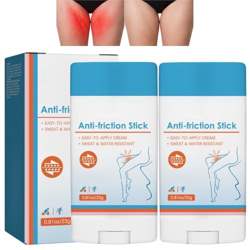 Image of 2PCS Anti Chafing Cream for Thighs,Antichafebalm Body Chafe Balm,Chaffing Balm for Women,Anti Chafe Gel & Cream for Chafing Relief,Anti Friction Cream,Thigh Rub Cream for Smooth Daily Comfort