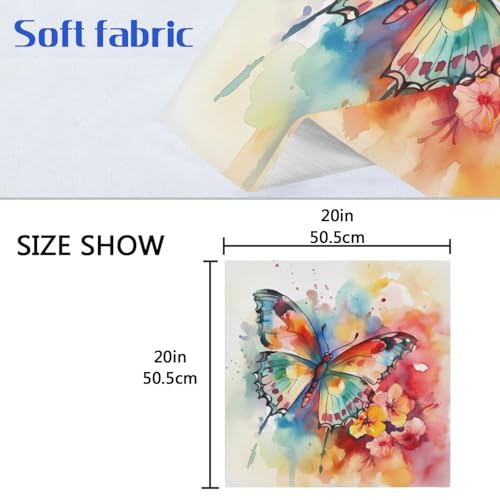Servilletas de tela multicolor set x6 20x20 in miniatura 6