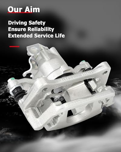 Image of cciyu 18B5398 Rear Right Brake Caliper With Bracket For Chrysler For Town & Country 2012-2016,For Dodge For Grand Caravan 2012-2020,For Ram For C /V 2013-2015,For Volkswagen For Routan 2012-2014