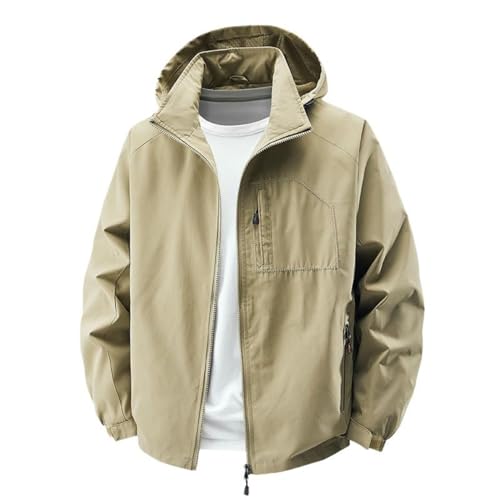 Veste de travail pour homme imperméable coupe-vent mi-saison noire