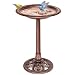 VIVOHOME Vogeltränke 71cm hoch Polyresin leicht antike Optik für...