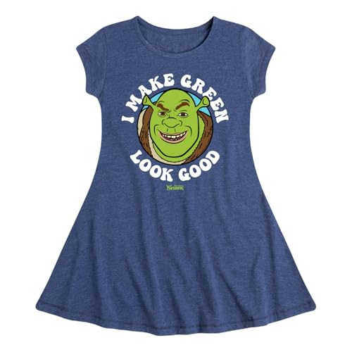 Shrek - I Make Green Look Good - Toddler & Youth Girls Fit & Flare Dress