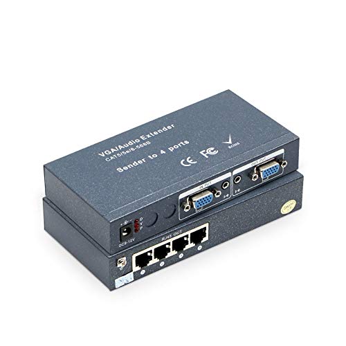 Gimax VGA extender, 100M range, 200M range, 300M range, VGA - RJ45 video extender - (Color: Sender)
