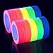 Produktbild Neon Klebeband UV Schwarzlicht Klebeband Gewebeband Gaffer Tape Neon, 5 Farben x 2er, (15MM x 5M) Pro Farbe