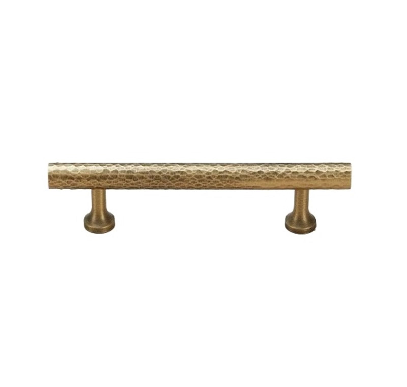 Vaqropnshrg Bronze-A-96Mm Vintage Brass Cabinet Drawer Handles, Hand-Hammered Texture Furniture Pulls