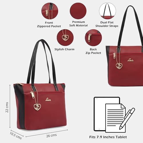 Image of Lavie Women's Lit Amiyah Tote Bag | Tote Bag for Work | Ladies purse | Stylish Shoulder Bag | Gift for Women
