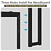 Halitaa Queen Bed Frame Headboard, Platform Bed with Storage & LED Light, Headboard with 2 Outlets USB and Type C Port, Farmhouse Bed, Attach Frame, Easy to Assembly, Wash Grey