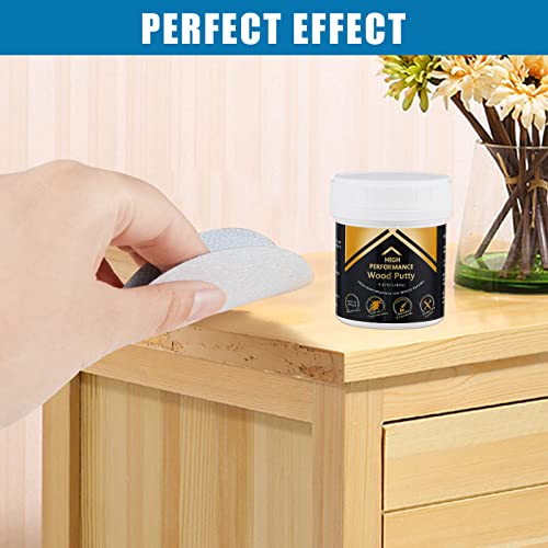 Image of Deuvuo Natual Wood Putty, Wood Putty Filler - Our Wood Grain Filler Offers a Quick and Lasting Fix for Any Damage or Flaw - Paintable, Stainable, Sandable & Quick Drying - 9.87 Ounce